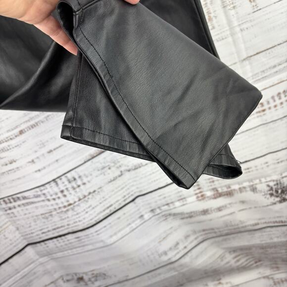 PISTOLA Lennon High Rise Cropped Boot Pant Vegan Faux Leather Size 26 Revolve - Picture 7 of 12